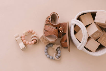 Split-Soled Leather Baby Sandals