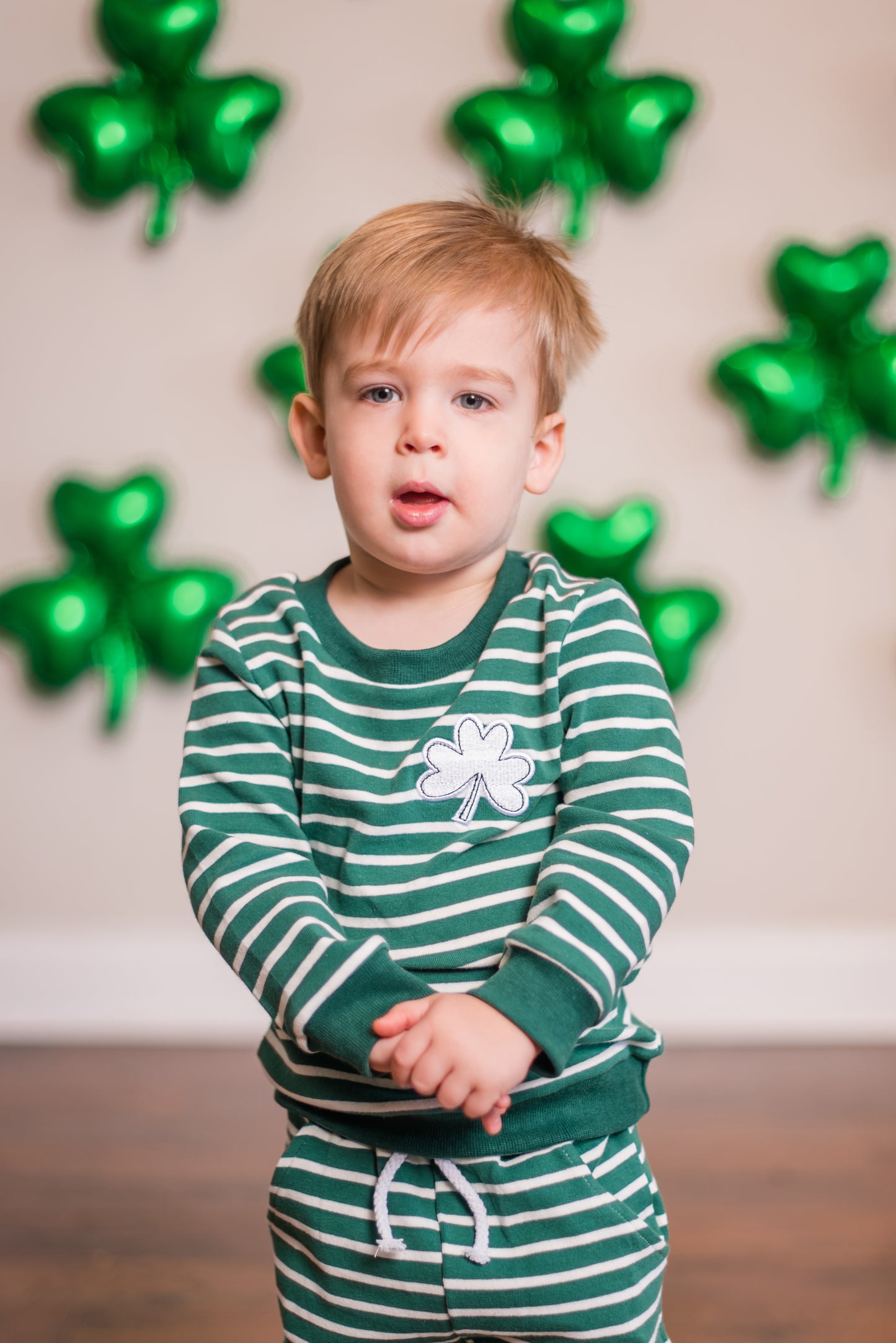 Striped Shamrock Set