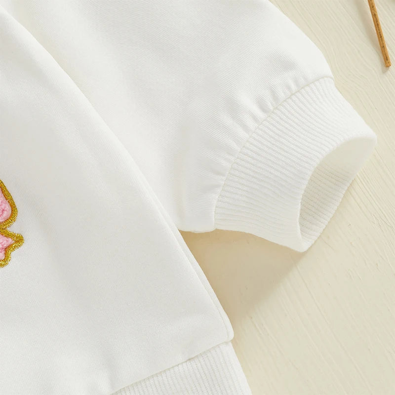 Mama & Dada's Little Love Embroidered Sweatshirt