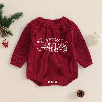 My First Christmas Romper