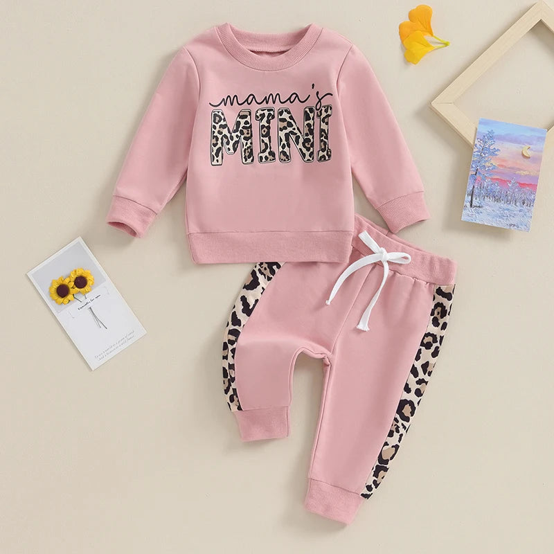 Leopard Print Mama's Mini Pant Set