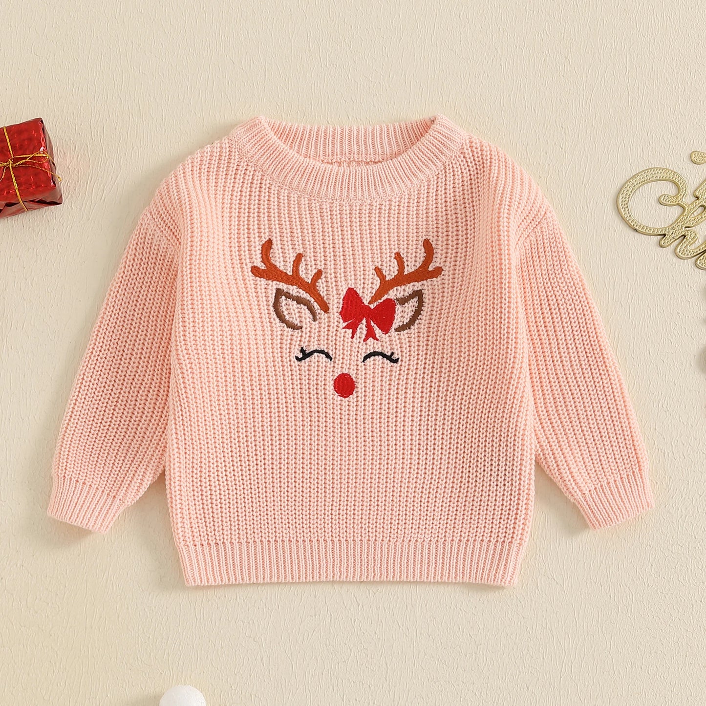 Bow + Lashes Reindeer Sweater