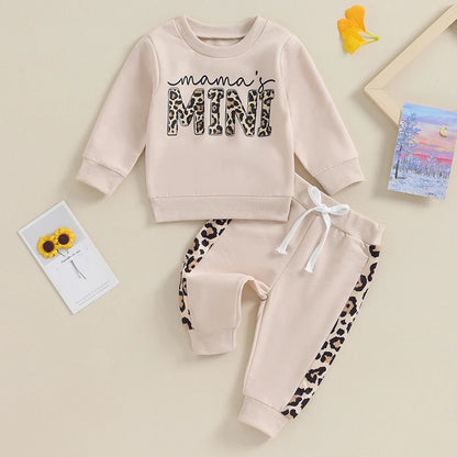 Leopard Print Mama's Mini Pant Set