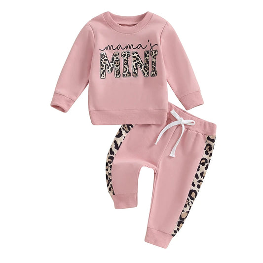 Leopard Print Mama's Mini Pant Set