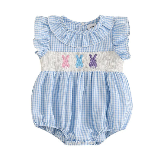 Gingham Easter Romper