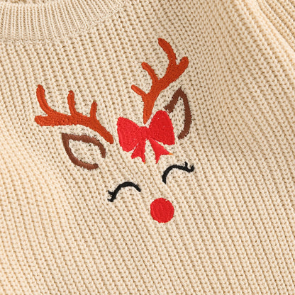 Bow + Lashes Reindeer Sweater