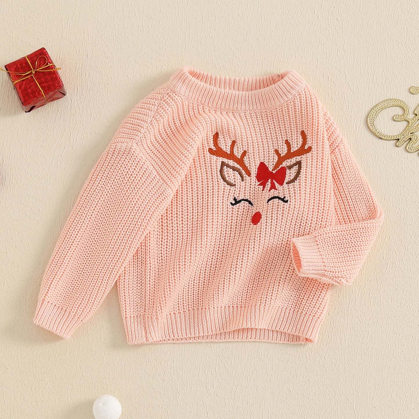 Bow + Lashes Reindeer Sweater